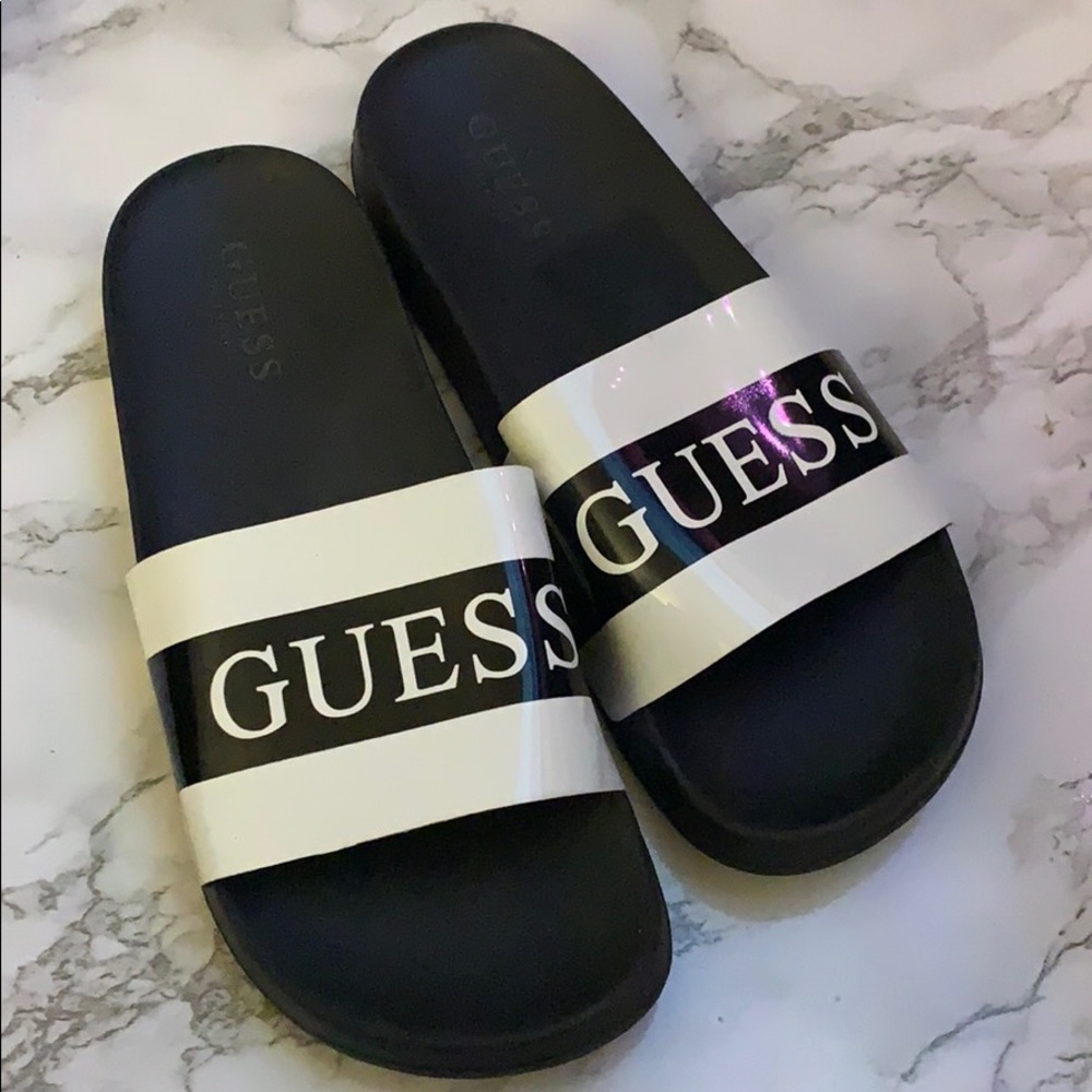 Barely Used Black and White GUESS Size: 7 Women